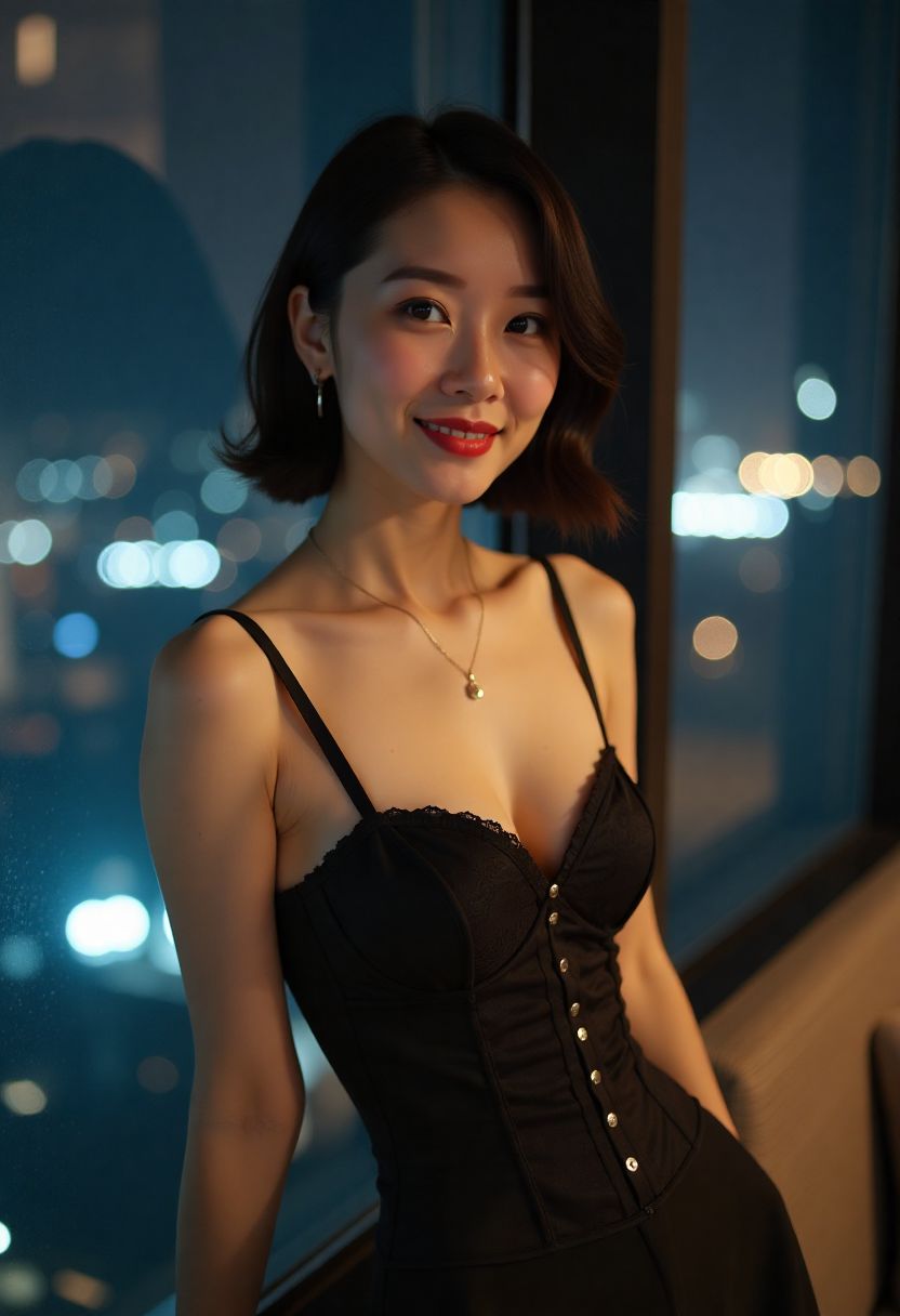 社区篮球场黄昏